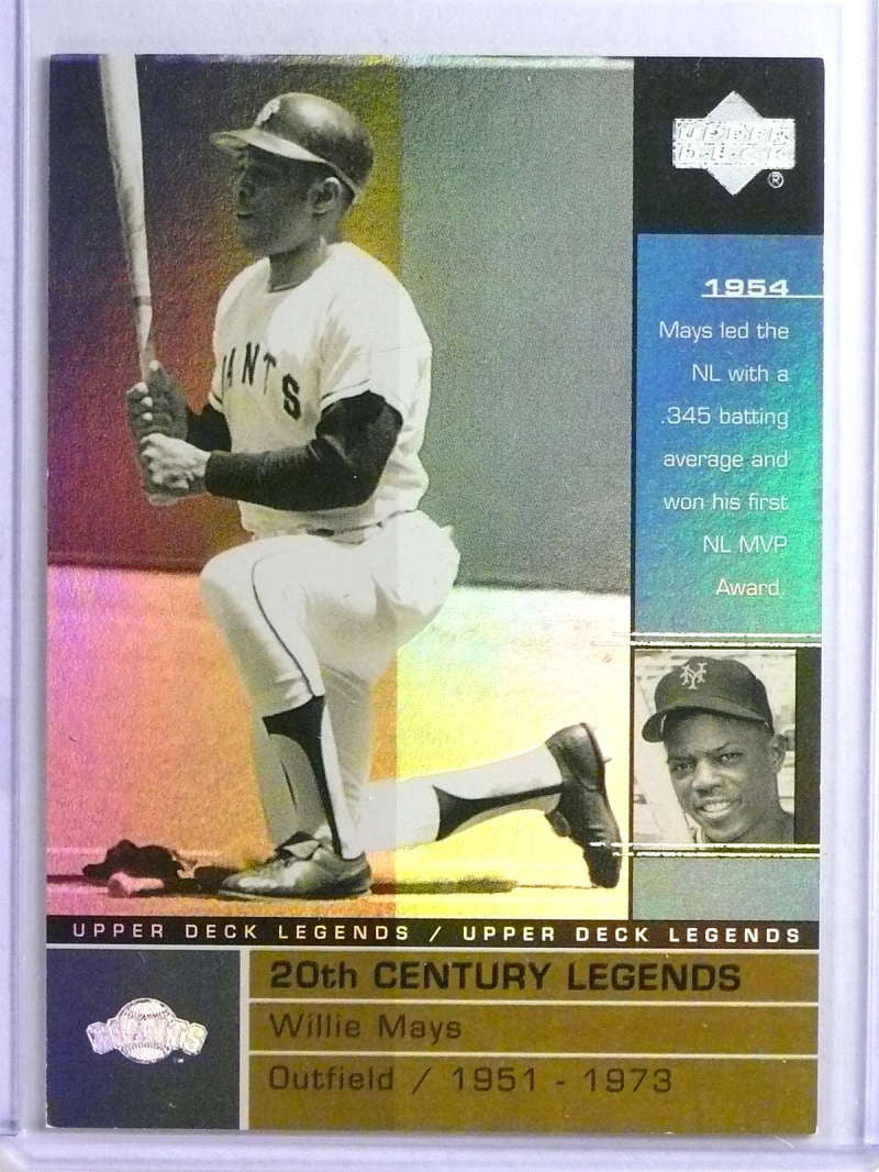 2000 Upper Deck Legends Commemorative Collection Willie Mays #D068/100