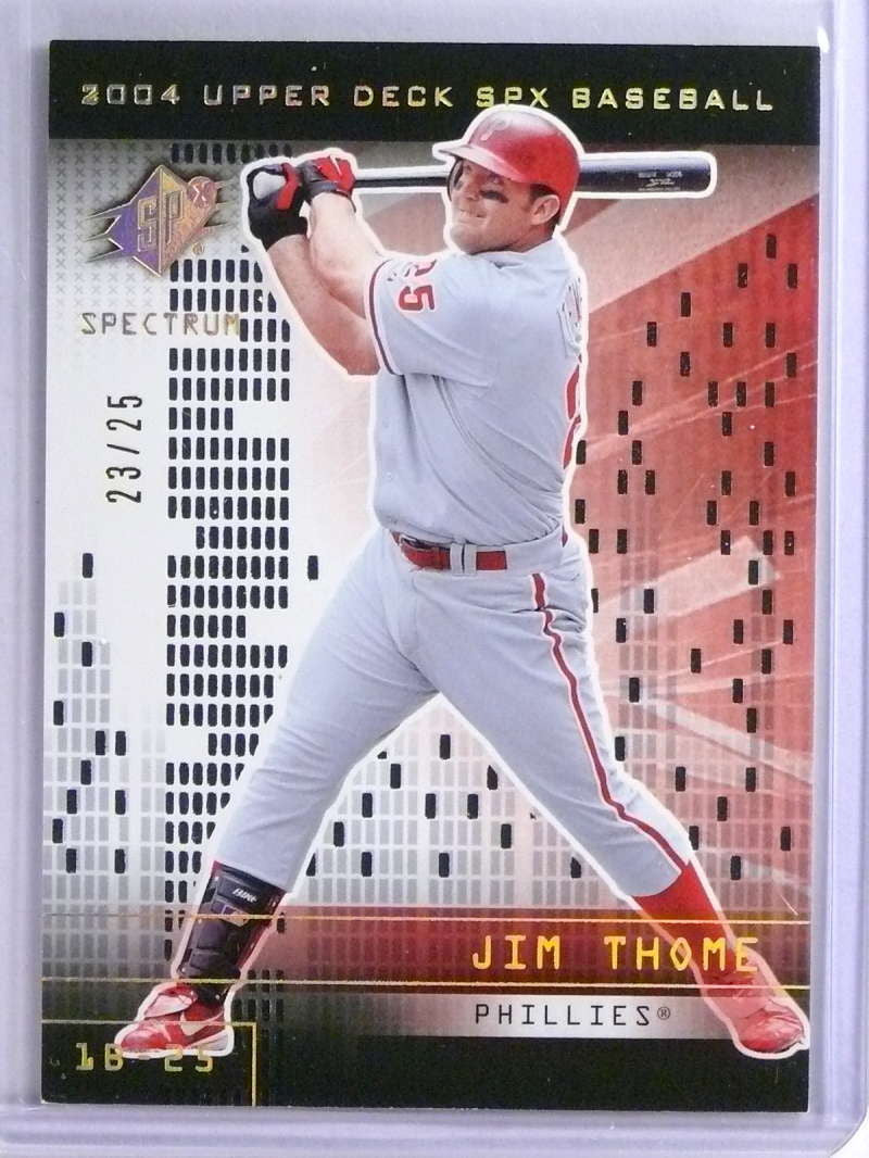 2004 UD SPx Spectrum Jim Thome #D23/25 #73
