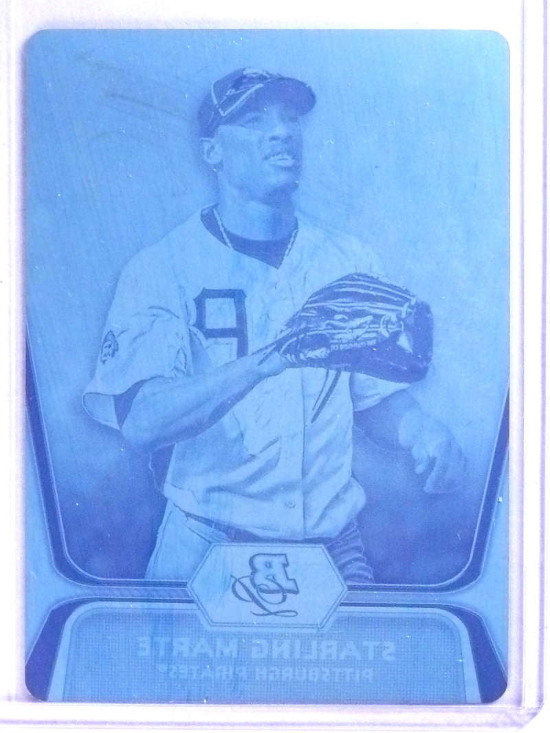 2012 Bowman Platinum Printing Plate Starling Marte Rookie RC #D1/1 #BPP24
