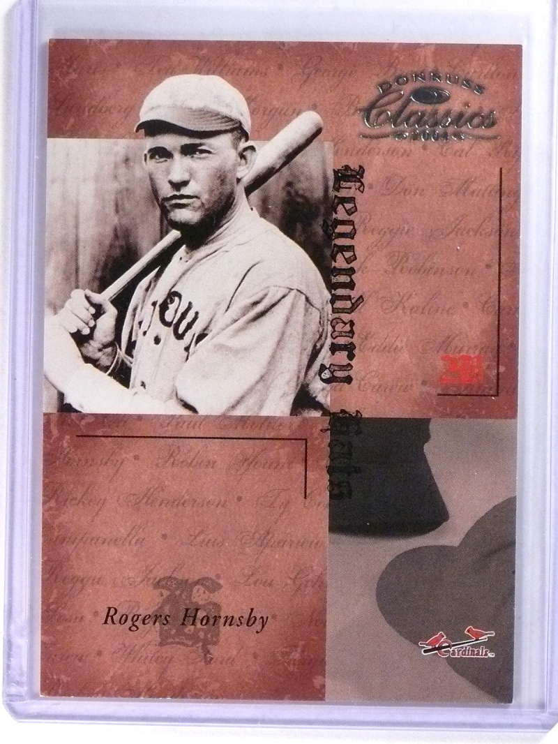 2004 Donruss Classics Legendary Hats Rogers Hornsby #D45/50 #LH-38