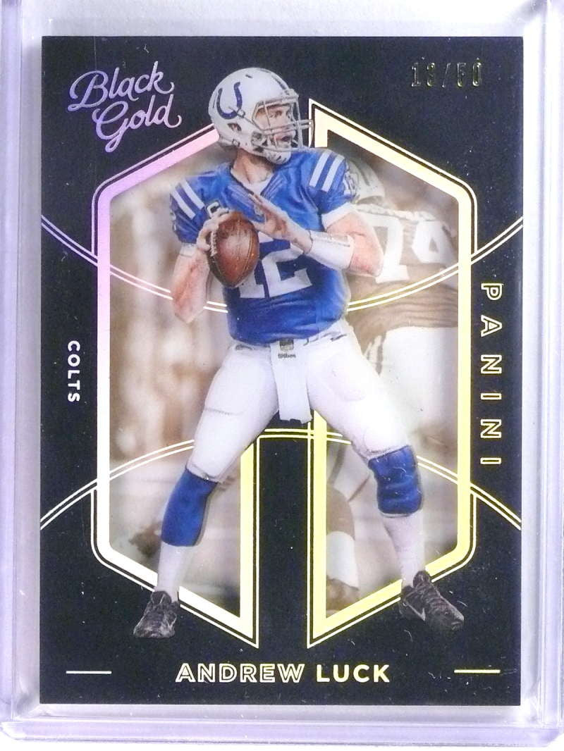 2016 Panini Black Gold Holo Gold Andrew Luck #D13/50 #75