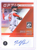 DELETE 23948 2018 Donruss Optic Red Prizm David Price autograph auto #D08/15 #OA-DP