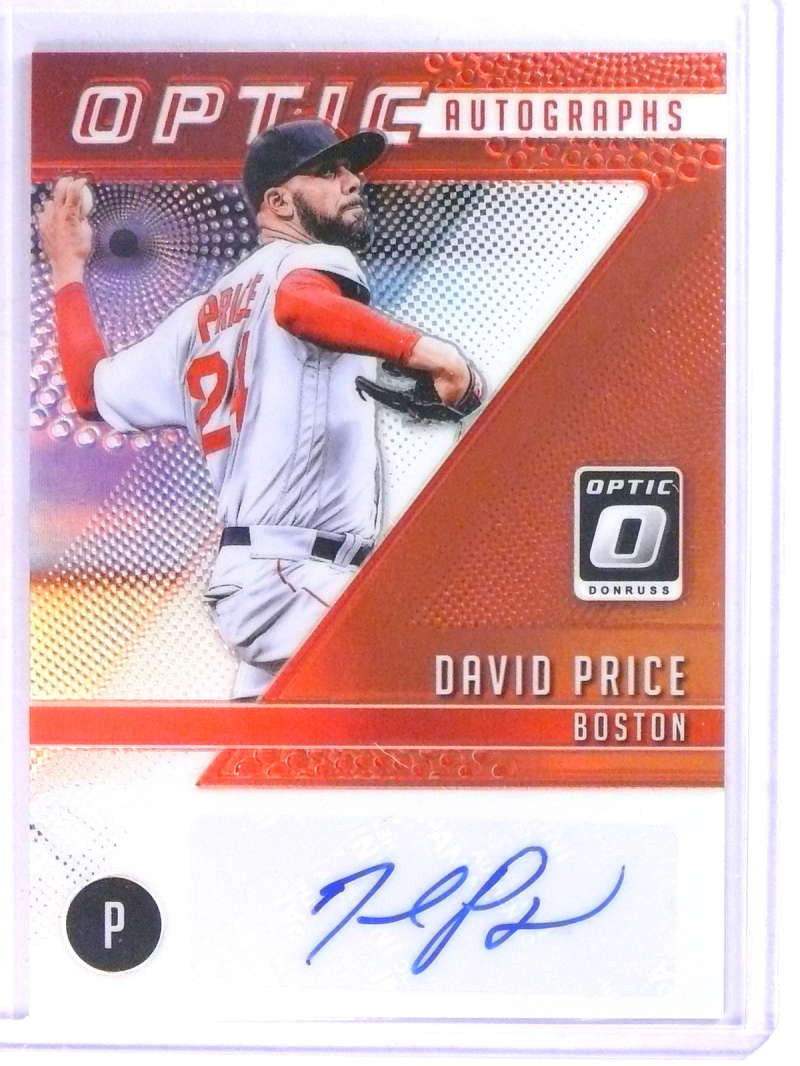 DELETE 23948 2018 Donruss Optic Red Prizm David Price autograph auto #D08/15 #OA-DP