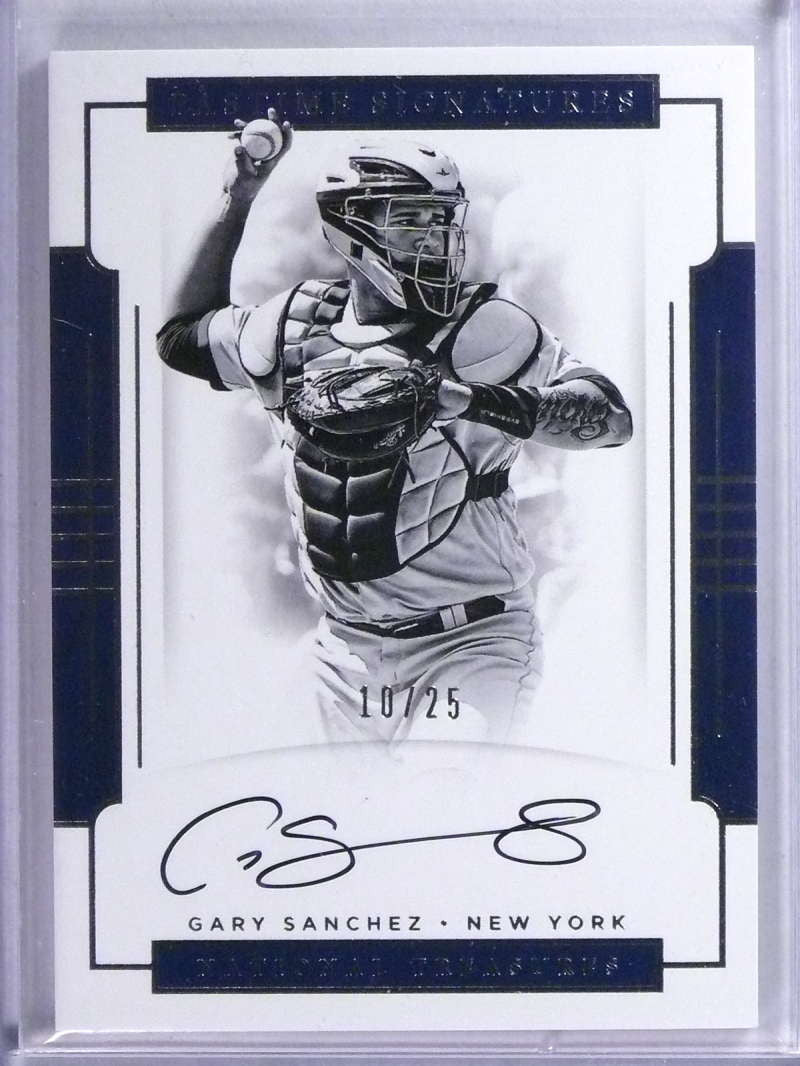 DELETE 23979 2017 National Treasures Pastime Gary Sanchez autograph auto #D10/25