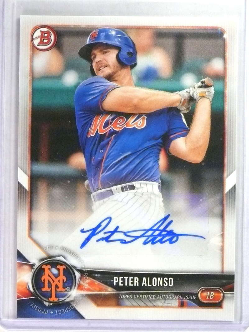 DELETE 24101 2018 Bowman Prospects Peter Alonso autograph auto rc rookie #PA-PA Mets