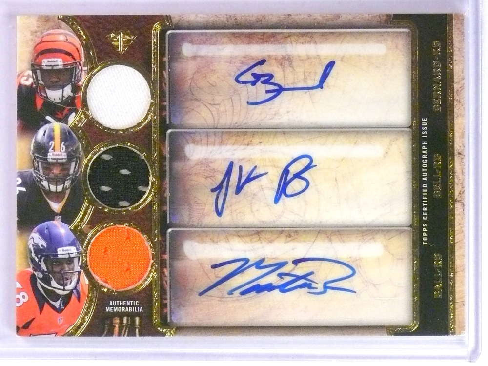 DELETE 24292 2013 Topps Triple Threads Le'veon Bell Bernard Ball autograph jersey rc /9