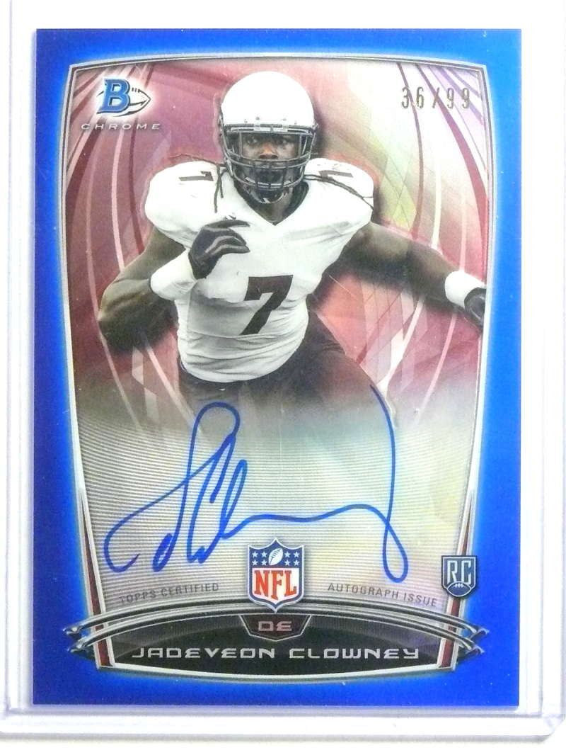 DELETE 24445 2014 Bowman Chrome Blue Refractor Jadeveon Clowney autograph rc #d36/99