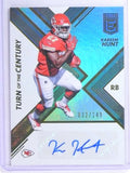 DELETE 24740 2017 Donruss Elite Turn Of The Century Kareem Hunt autograph rc #D32/149
