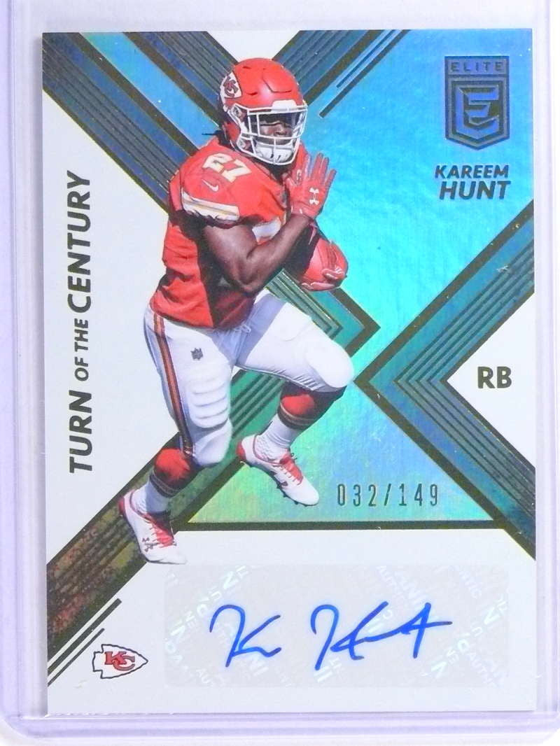 DELETE 24740 2017 Donruss Elite Turn Of The Century Kareem Hunt autograph rc #D32/149