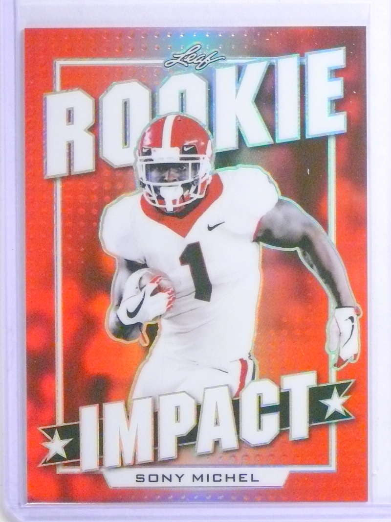 DELETE 24775 2018 Leaf Rookie Impact Red Sony Michel rc rookie #d2/3 #15