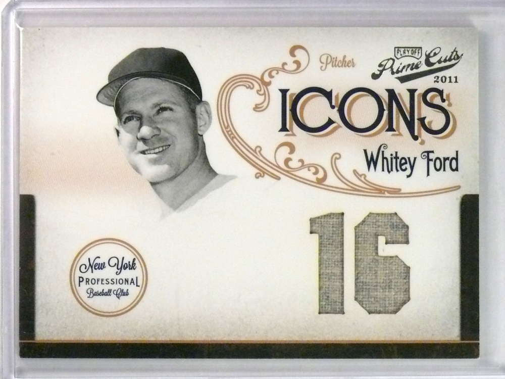 DELETE 24871 2011 Panini Prime Cuts Icons Whitey Ford jersey #D13/16 #15