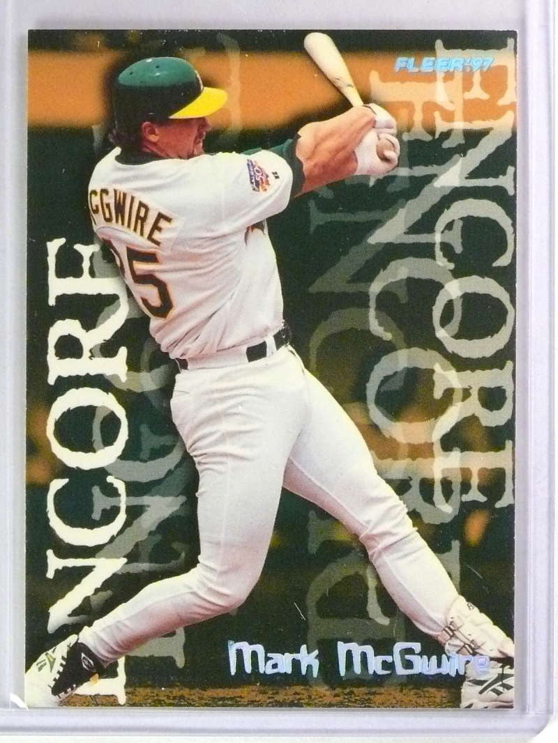 DELETE 24902 1997 Fleer Tiffany Mark McGwire #708 Oakland Athletics