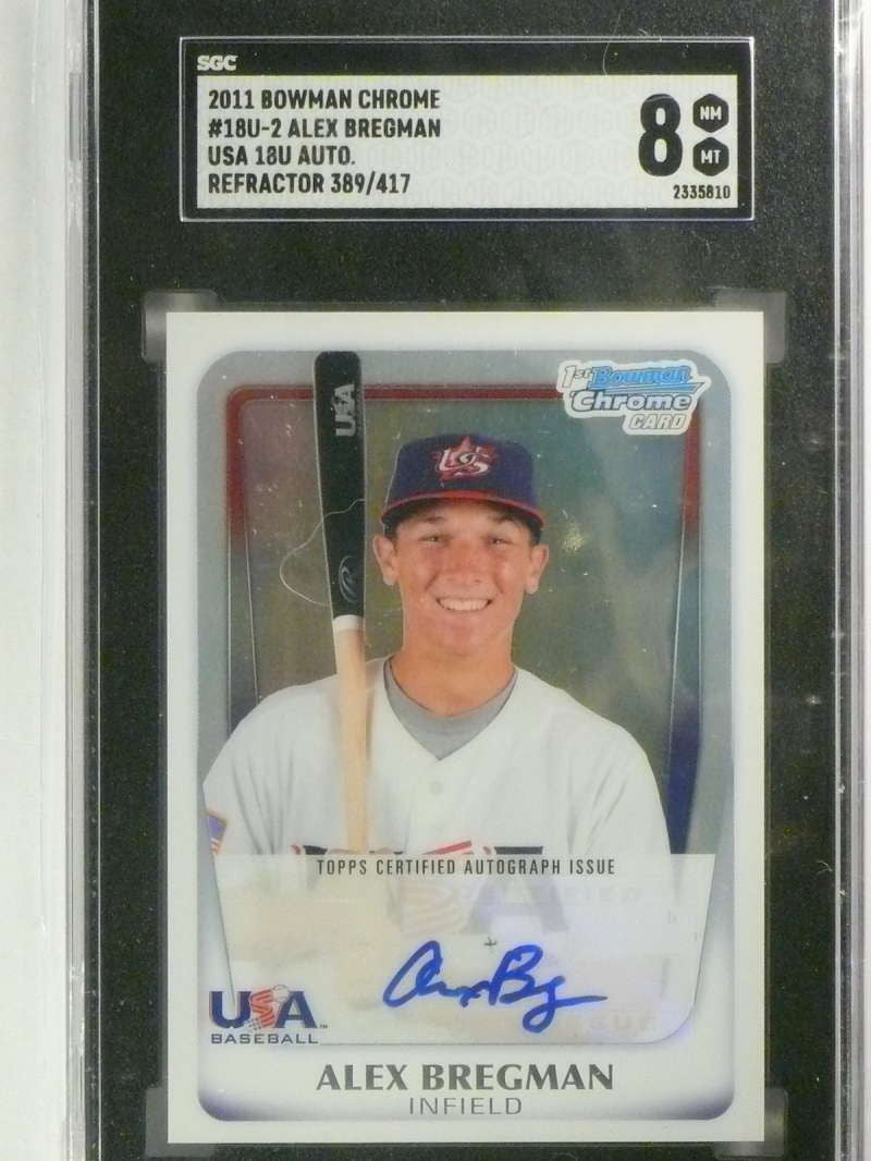 DELETE 25282 2011 Bowman Chrome USA Refractor Alex Bregman autograph auto rc #/417
