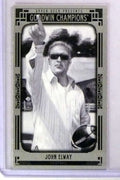 2015 UD Goodwin Champions Mini Leather Magician Red John Elway #D15/15