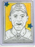 DELETE 25605 2019 Topps Museum Collection Canvas Original Signed Sketch Gil Hodges 1/1