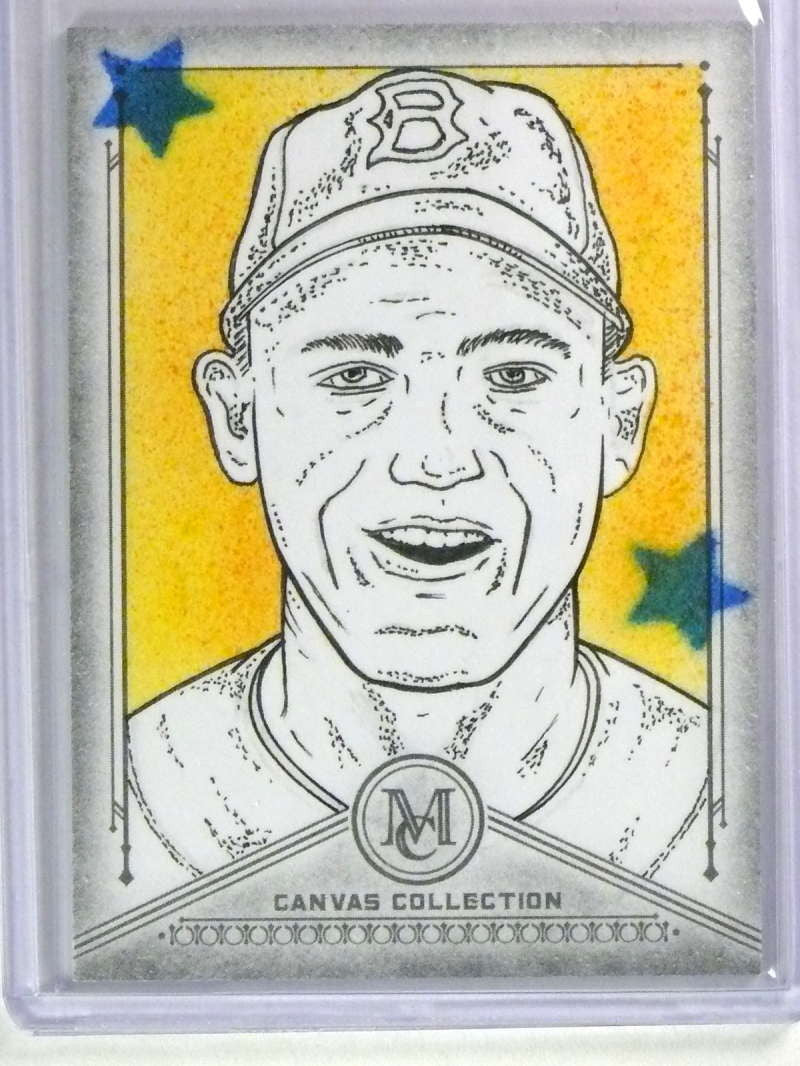 DELETE 25605 2019 Topps Museum Collection Canvas Original Signed Sketch Gil Hodges 1/1