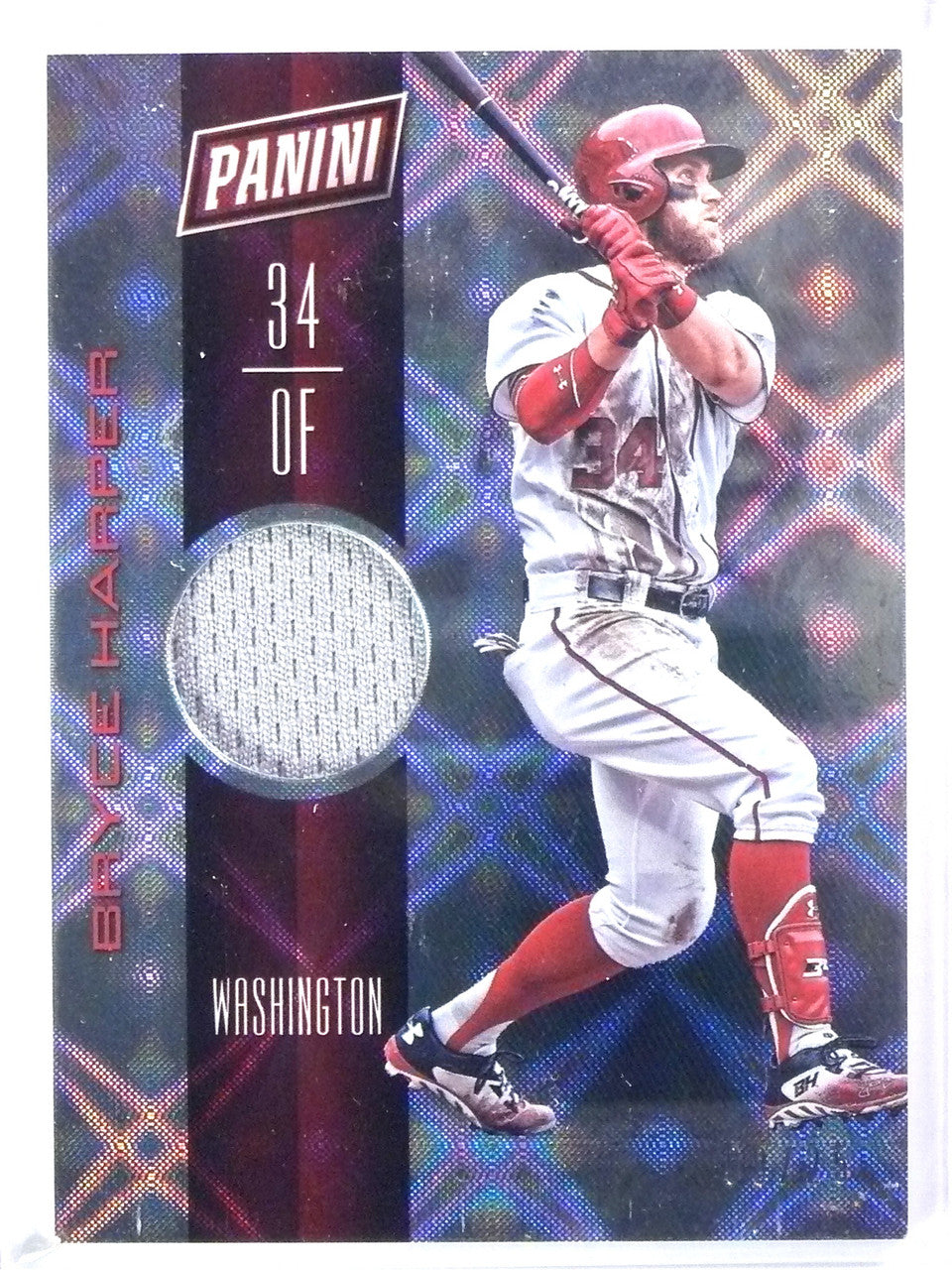 2017 Panini Day Memorabilia Galactic Window Bryce Harper Jersey #D08/25