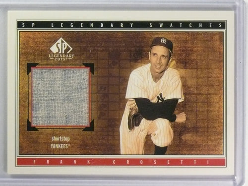 2002 SP Legendary Cuts Swatches Frank Crosetti Jersey #SFCr