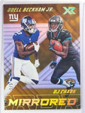 2018 Panini Xr Football Mirrored Gold D.J. Chark Odell Beckham Jr. #D2/5