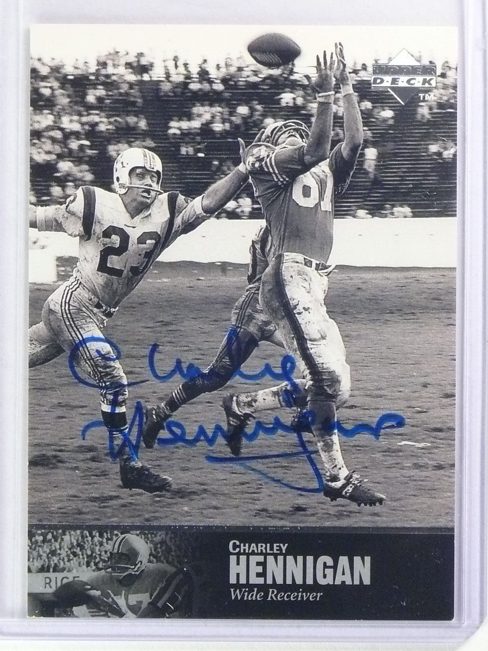 1997 Upper Deck Legends Charley Hennigan Autograph Auto #Al-116