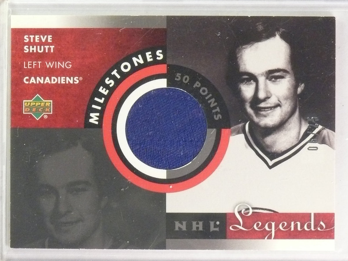 DELETE 26190 2001-02 Upper Deck Legends Milestones Platinum Steve Shutt Jersey #D06/25