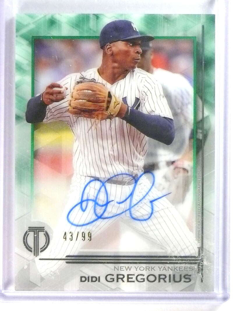 DELETE 26463 2019 Topps Tribute Green Autograph Auto Did Gregorius #D43/99 #TADG