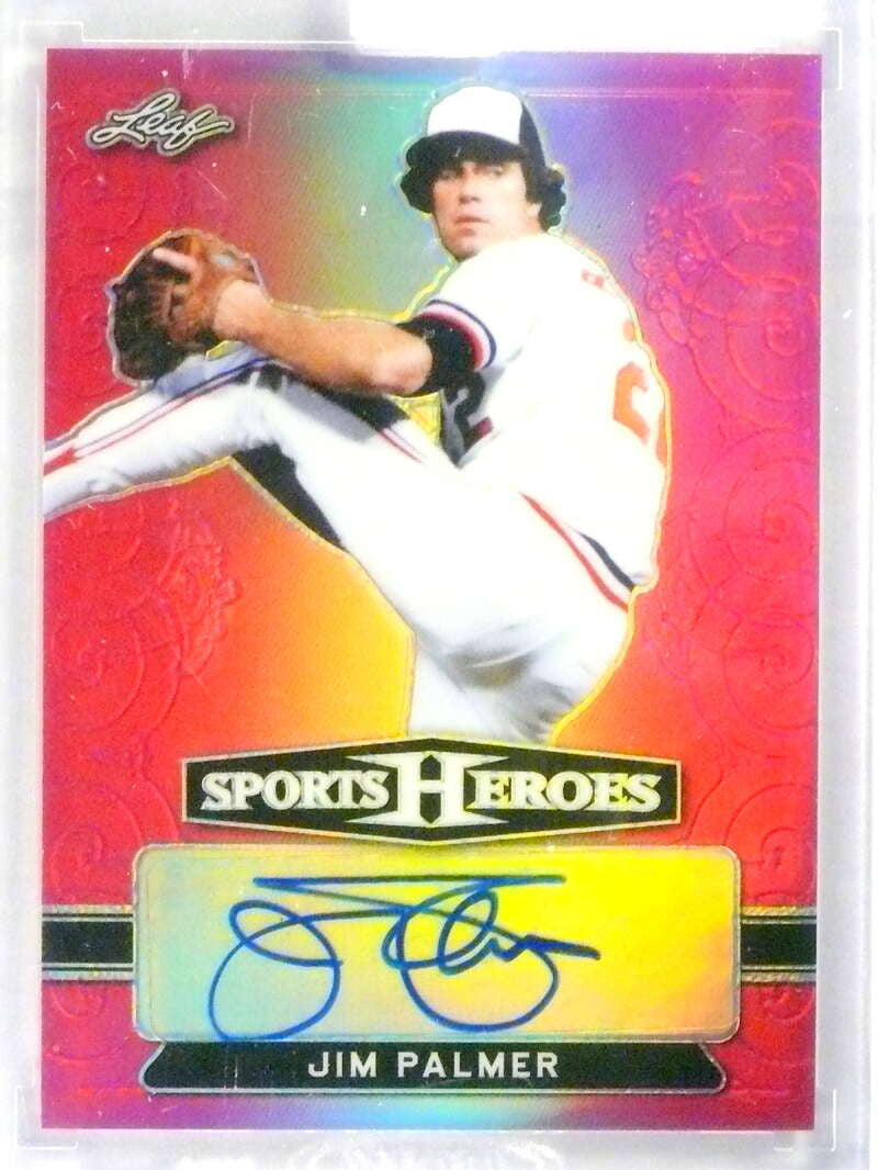 2018 Leaf Sports Heroes Pink  Jim Palmer Autograph Auto #D7/7 #BAJP1