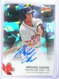 DELETE 26509 2015 Bowman's Best Atomic Refractor Autograph Michael Chavis rc #39/50