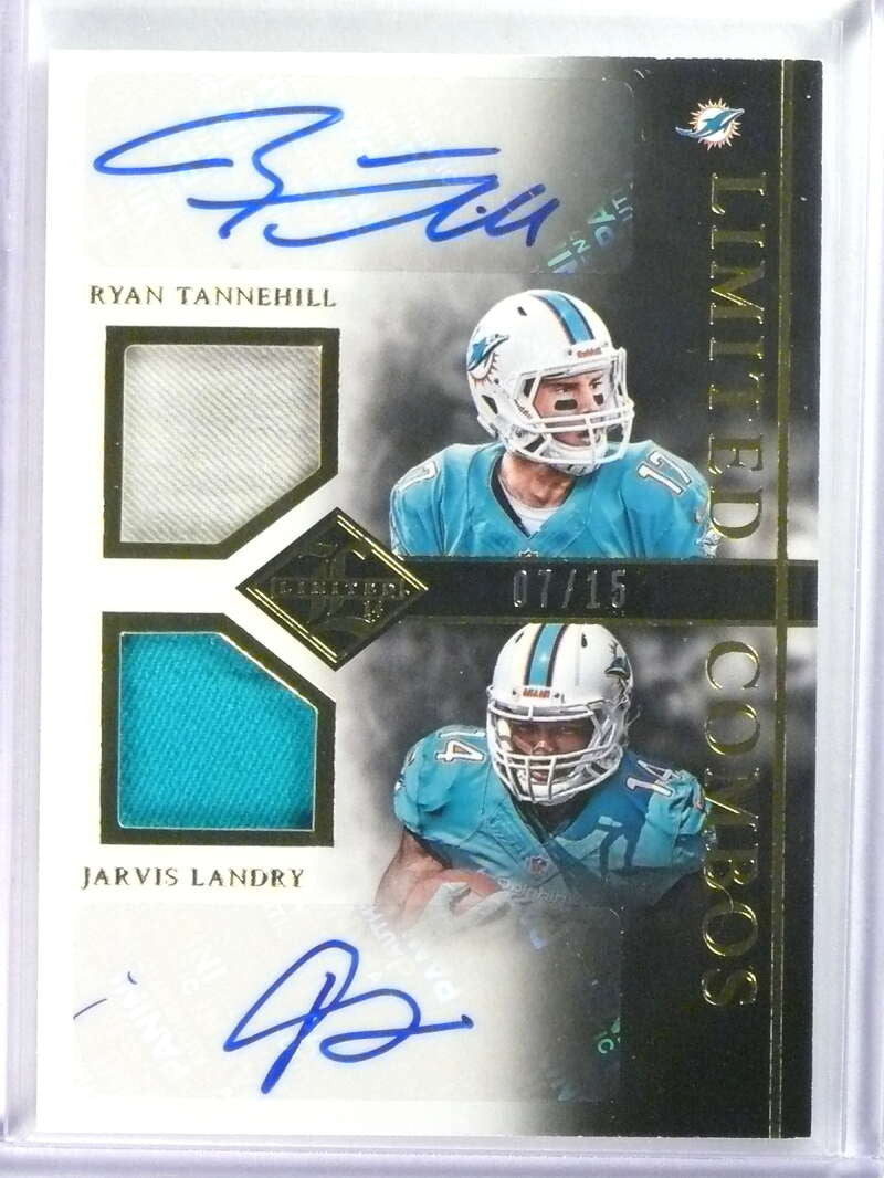 DELETE 26723 2014 Limited Combos Dual Jersey Autograph Ryan Tannehill Jarvis Landry /15