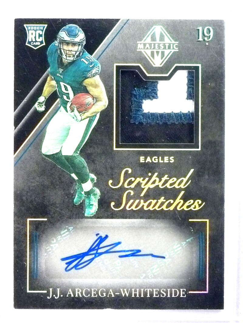 DELETE 26752 2019 Majesitc Scripted Patch Autograph RC J.J. Arcega-Whiteside #D10/10