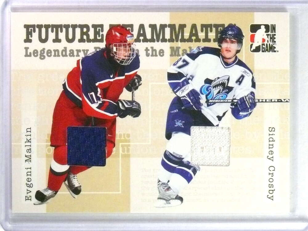 DELETE 26816 2005-06 ITG Heroes Prospects Teammates Jersey Sidney Cross Evgeni Malkin