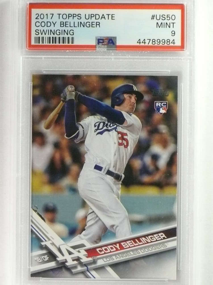 DELETE 26896 2017 Topps Update Cody Bellinger rc rookie Swinging #US50 PSA 9 MINT