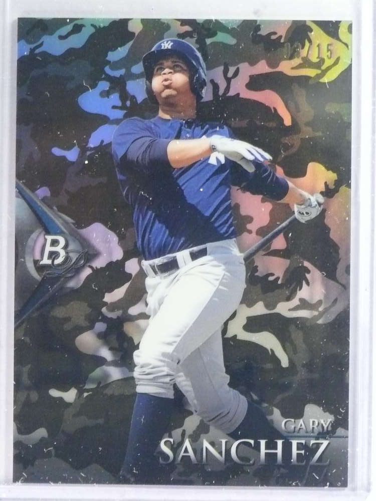 DELETE 26903 2014 Bowman Platinum Camo Refractor Gary Sanchez rc rookie #D03/15 #6
