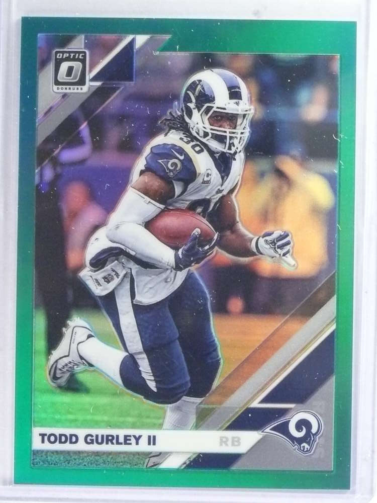 2019 Donruss Optic Green Prizm Tudd Gurley #D2/5 #54