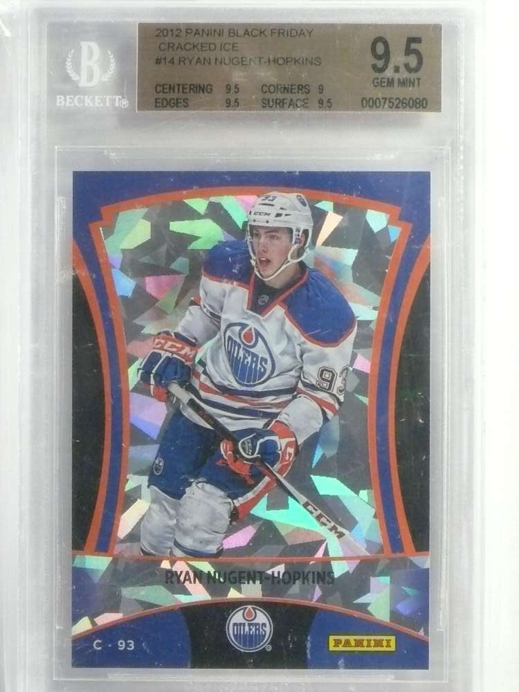 DELETE 27049 2012-13 Panini Black Friday Cracked Ice Ryan Nugent-Hopkins rc BGS 9.5