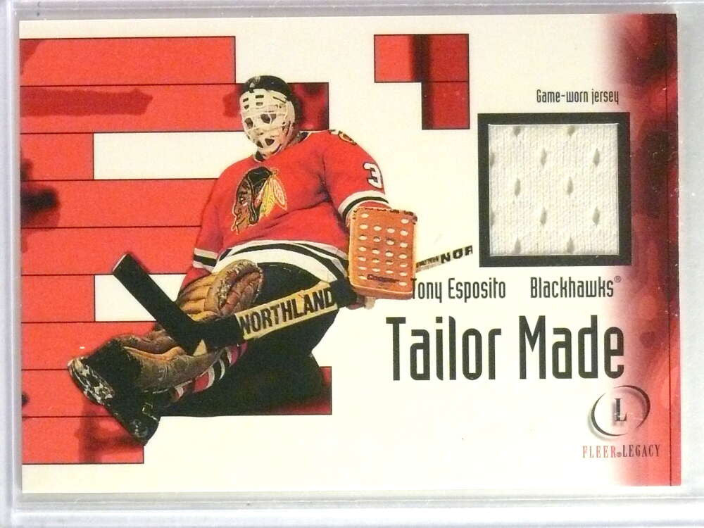 2001-02 Fleer Legacy Tailor Made Memorabilia Tony Esposito Jersey #2