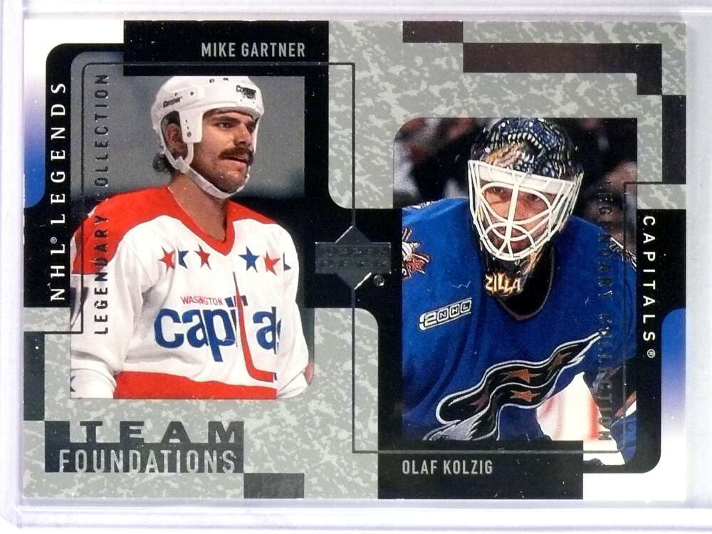 2000-01 UD Legends Legendary Collection Silver Mike Gartner Kolzig #60/100