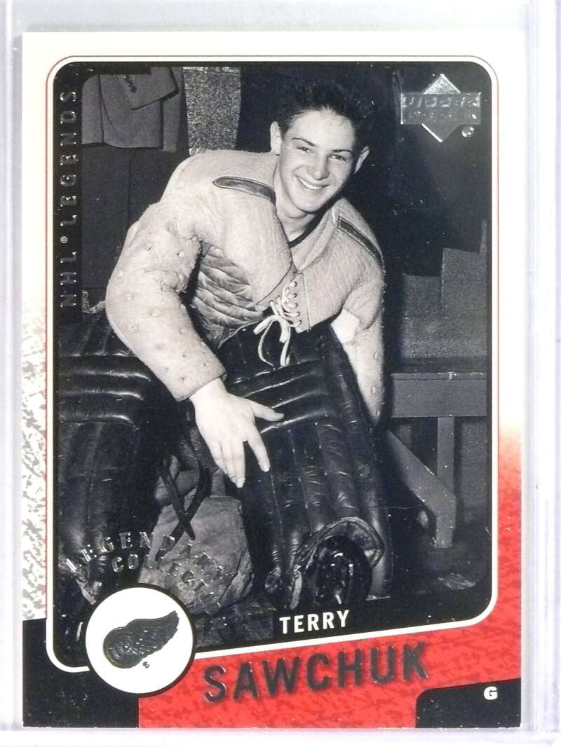2000-01 UD Legends Legendary Collection Silver Terry Sawchuk #D077/100