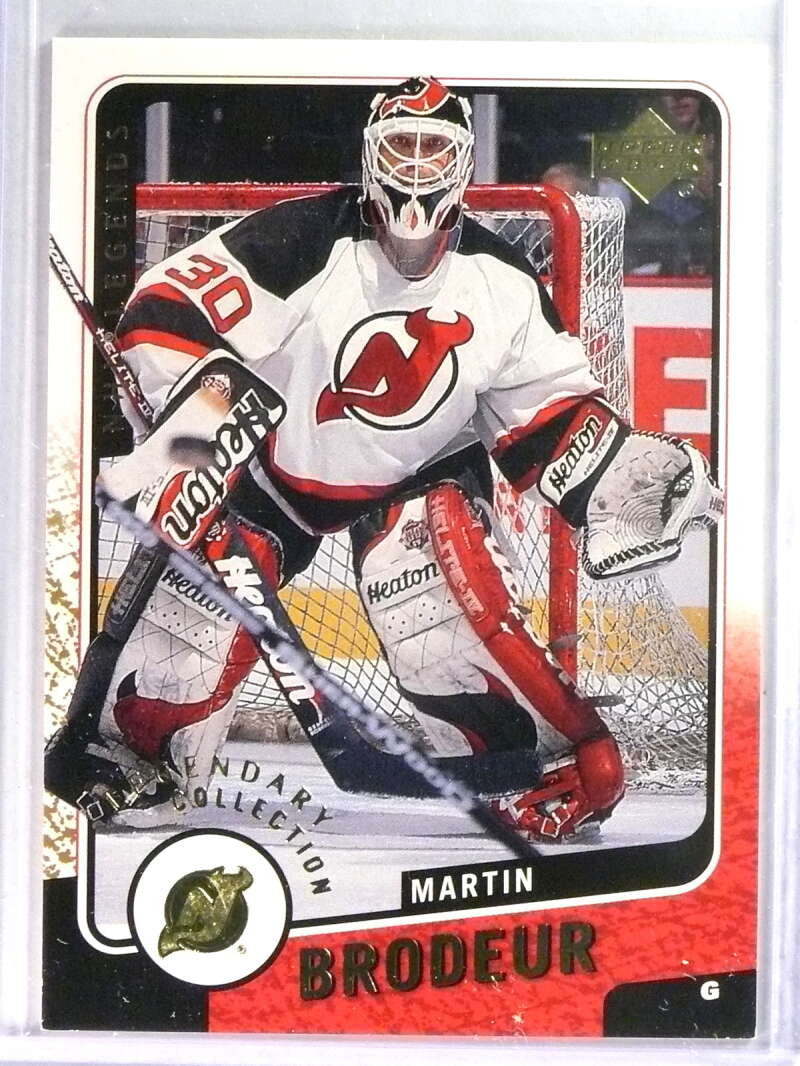 2000-01 UD Legends Legendary Collection Gold Martin Brodeur #D148/375
