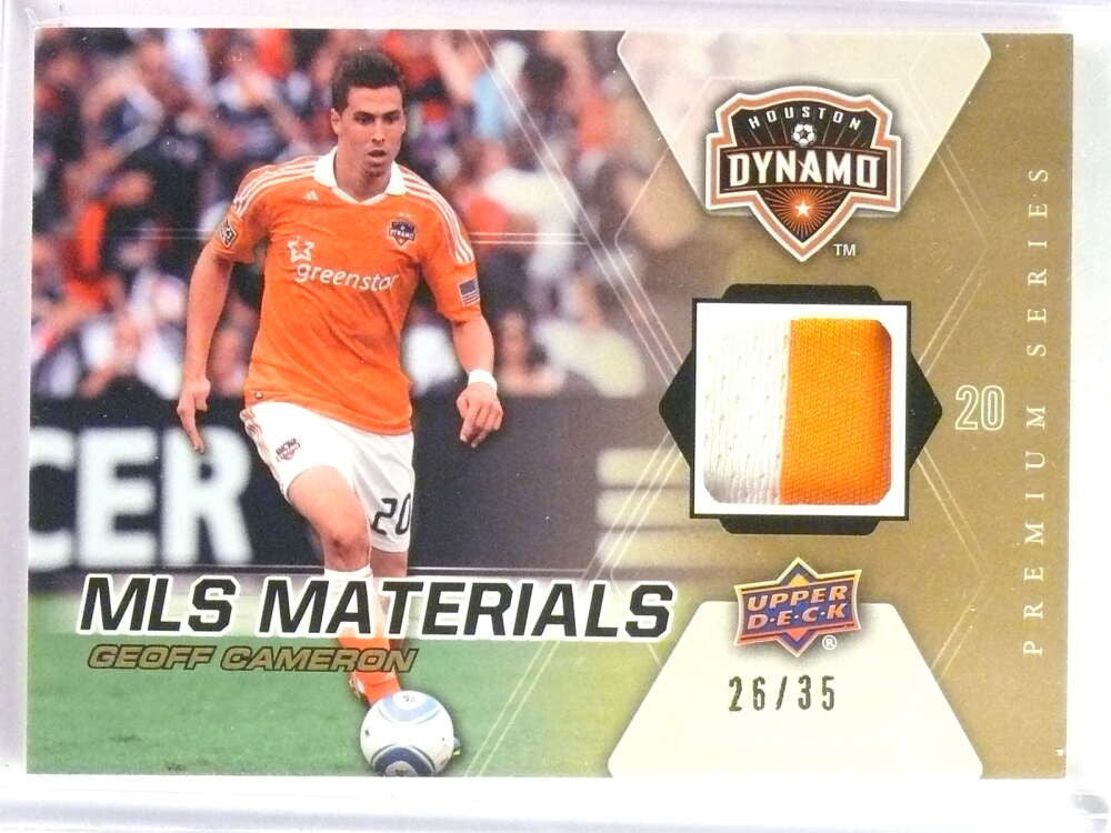 SOLD 27571 2012 Upper Deck Soccer MLS Materials Premium Geoff Cameron Patch #D26/35