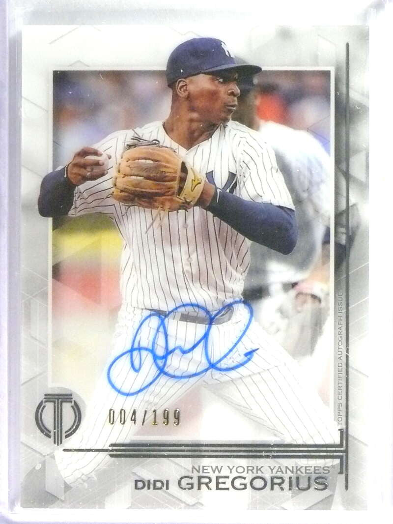 2019 Topps Tribute Didi Gregorius Autograph Auto #D004/199 #TADG