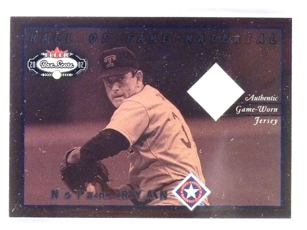 DELETE 27675 2002 Fleer Box Score Hall Of Fame Material Nolan Ryan Jersey #10