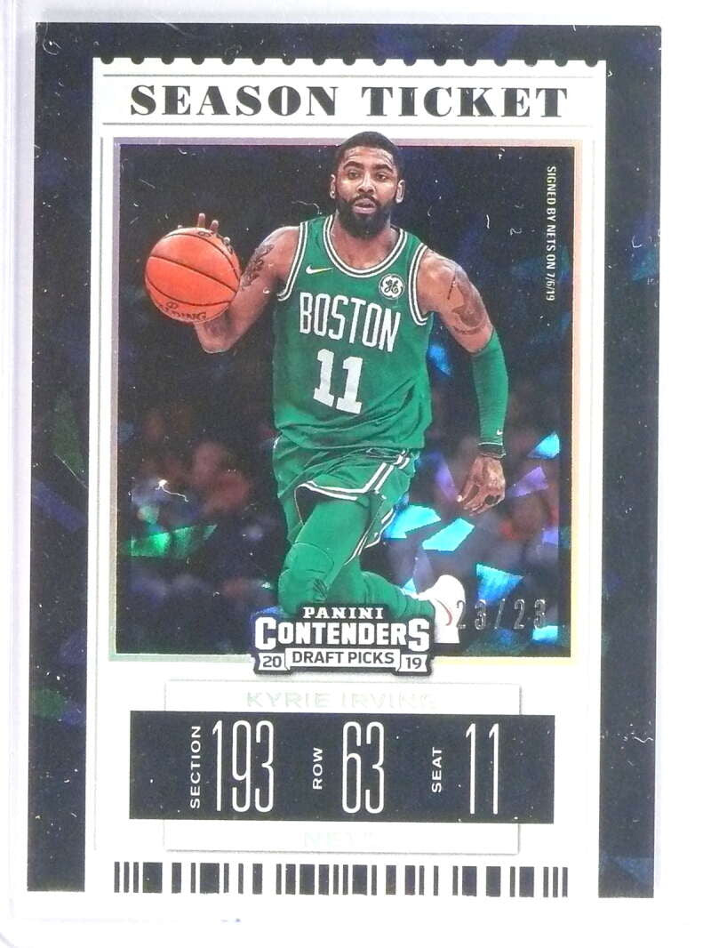 2017-18 Contenders Draft Picks Season Ticket Cracked Ice Kyrie Irving #/23