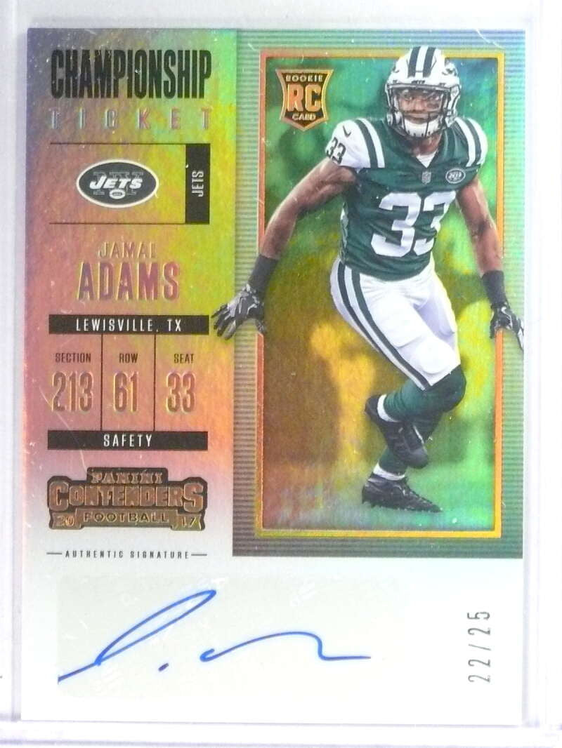 DELETE 27811 2017 Contenders Championship Ticket Jamal Adams Rookie RC Autograph #D/25