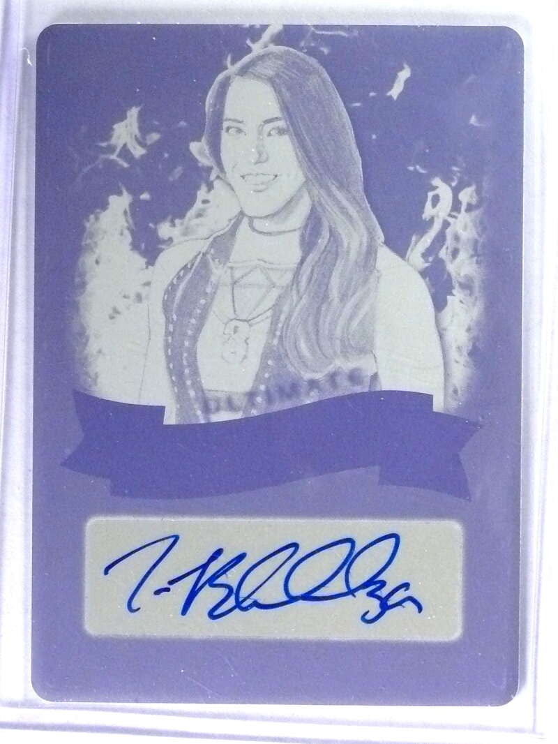 2020 Leaf Ultimate Wrestling Queens Tessa Blanchard autograph plate 1/1 ID: 28420