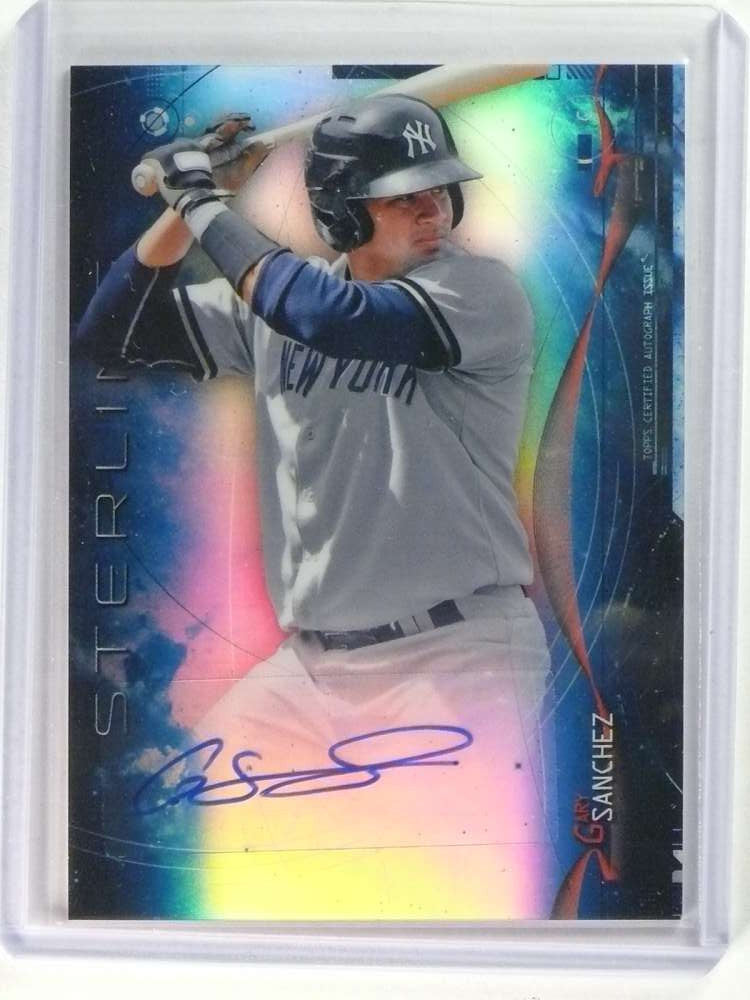 DELETE 28628 2014 Bowman Sterling Blue Gary Sanchez autograph auto rc rookie /25