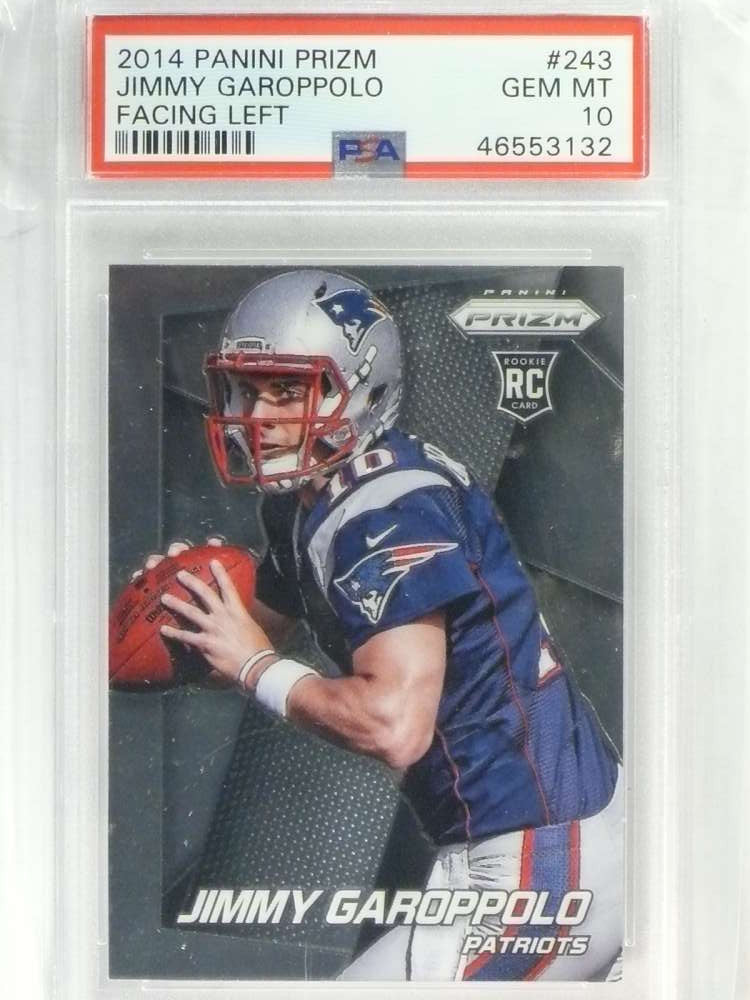 DELETE 28952 2014 Panini Prizm Facing Left Jimmy Garoppolo rc rookie #243 PSA 10 GEM