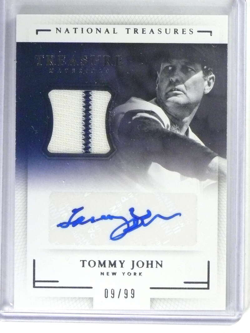 DELETE 29016 2016 National Treasures Tommy John Materials Jersey Autograph #D09/99 