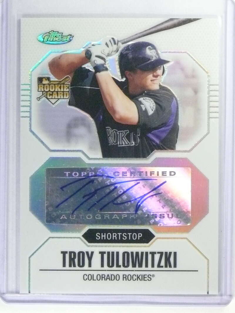 DELETE 29041 2007 Topps Finest Troy Tuowitzki Refractor Rookie RC Autograph #D257/399