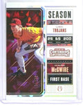 DELETE 29141 2018 Contenders Draft Picks Mark McGwire Cracked Ice Season Ticket #D21/23